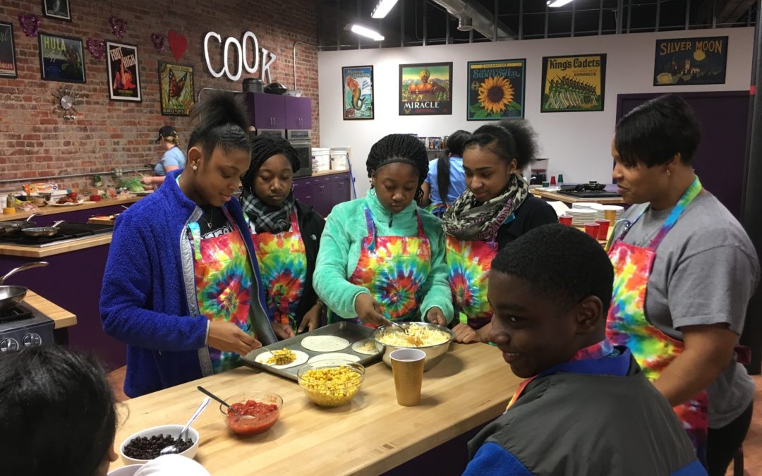 Eighth Graders Learn Healthy Cooking!